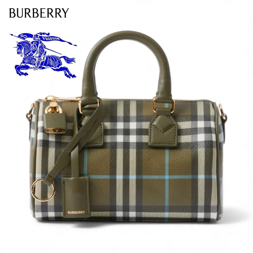NEW BURBERRY BOWLER BAG MINI IN OLIVE